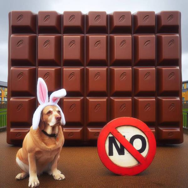 Alfarroba para Cães - É proibido dar chocolate para cãezinhos, pois chocolate é veneno para eles