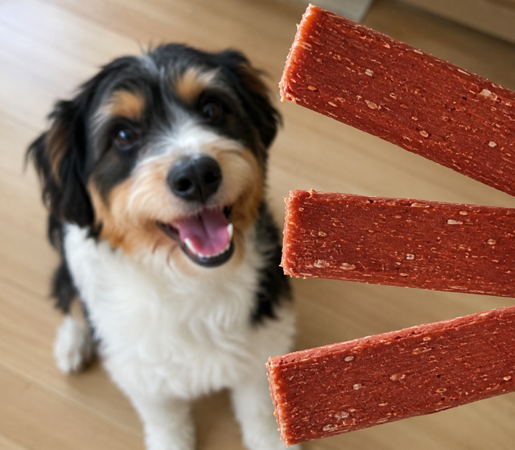Cachorro e bifinhos veganos